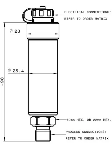 GD4200-USB pressure transducer drawing