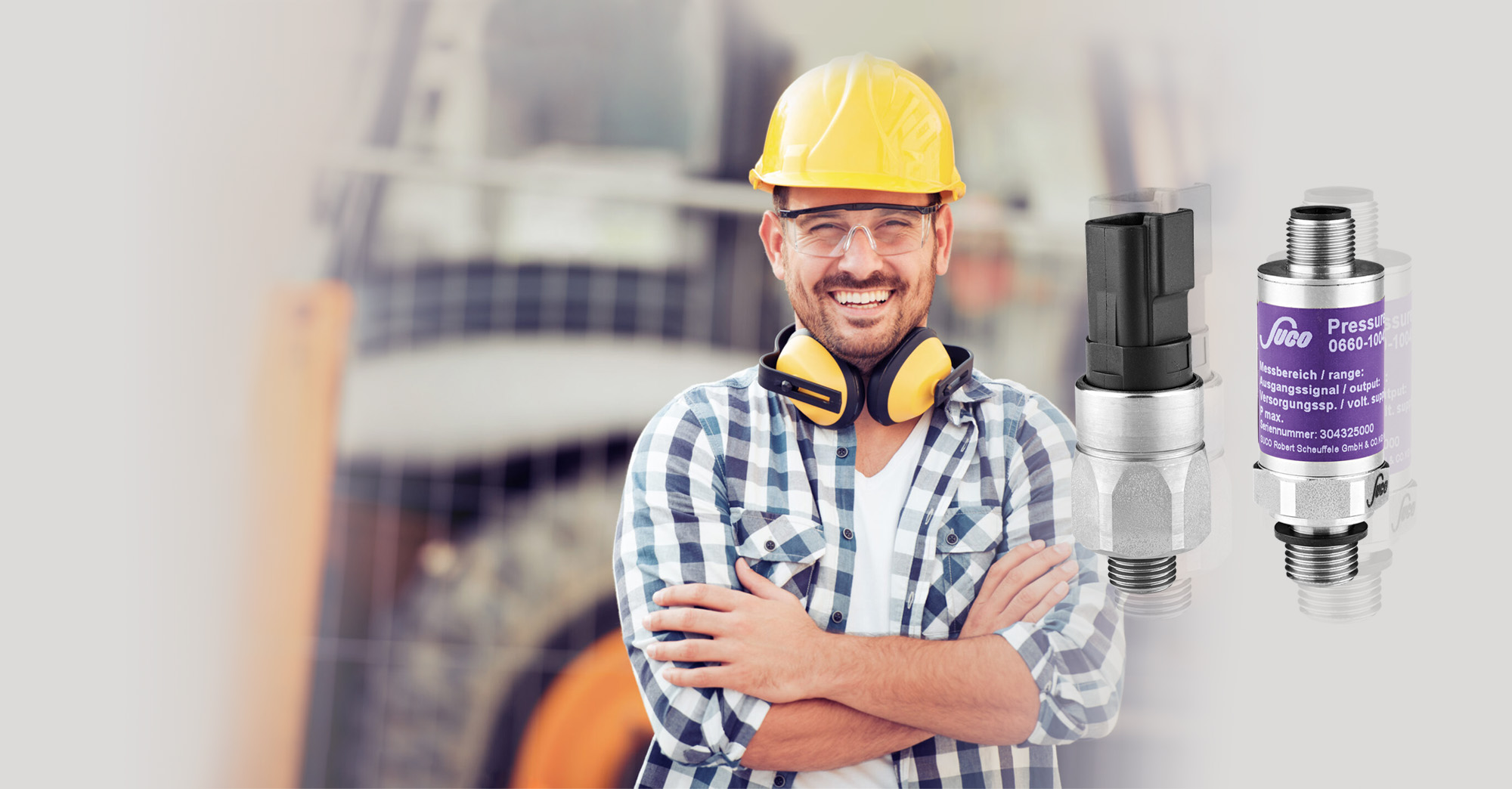 Pressure switches for construction equipments